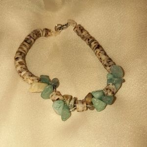 Turquoise Crystal "Throat chakra" bracelet